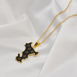 Anniyo Mayotte Pendant Necklaces for Women Girls Mamoudzou Mahore France Jewelry @366221