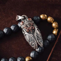 Original Design Golden Cicada Mens Pendant Unique Domineering Hip Hop Style Exquisitely Carved Picturesque New Ideas Jewelry