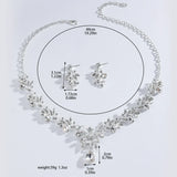 Ladies' fashionable, simple, light luxury style, crown necklace, earrings, jewelry set, wedding party, holiday gift