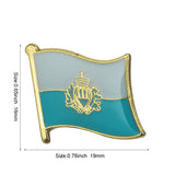 300+Different World Flag Badge Country Flag Pin Lapel Pins Brooch