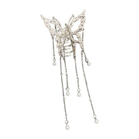 Y2K Style Metal Butterfly Hair Clip For Women Glitter Rhinestone Tassel Hair Clip Girls Trendy Exquisite Jewelry Hair Accessory