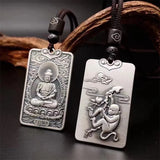 Twelve Zodiac Tiger Dragon Necklace For Men Jewelry Retro Patron Buddha Pendant Male Lucky Blessing Anniversary Accessories