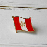 National Flag Metal Lapel Pin Country Badge All the World Netherlands Palestine Panama Peru Philippines Poland  Portuguesa Qatar