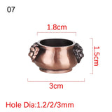 Durable Antique Style Incense Burner Air Purification Metal Aroma Furnace Gifts Wishing Aladdin Lamp Home Decor