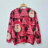 2024 New Autumn And Winter Fashionable And Cute Christmas All-over Printed Round Neck Mink Fur Printed Sweater