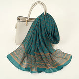 Indian Style New Chiffon Scarves Women Breathable Thin Simulation Silk Scarf Ladies Shawl And Wraps Women Printing Hijab Stole