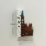 Poland 3D Fridge Magnets Tourism Souvenir Resin Refrigerator Magnets Sticker Collection Handicraft Gift Home Decoration Articles