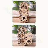 Refrigerator Magnets Prague Square Astronomical clock gear Wooden carving souvenirs Fridge Magnet Locker Cabinet Home ornament