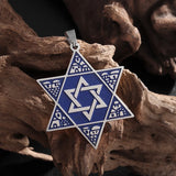 Official Authentic Stainless Steel Star of David Six-Pointed Star Pendant Necklace for Men Fashion Jewelry Party Jewelry
