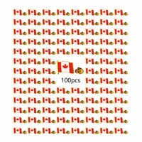 Enamel Canada Flag Lapel Pin - Maple Leaf Patriotic Badge for Suit Blazer - Waving Canadian Flag Pins Bulk Souvenir