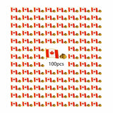 Enamel Canada Flag Lapel Pin - Maple Leaf Patriotic Badge for Suit Blazer - Waving Canadian Flag Pins Bulk Souvenir