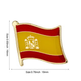 Flag Pins Country Flag Badge Flag Brooch National Flag Lapel Pin International Travel Pins Collections
