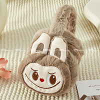Autumn Winter New Cartoon Cute Laubfabrik Rabbit Plush Ear Cover Student Children Anti-frost Warm Ear Warm Ear Cover Motorcycle