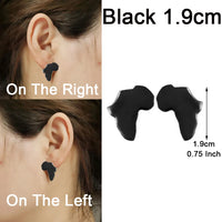 Anniyo 1.9CM Africa Map Stud Earrings Women Girls,Gold Plated,Silver Color Stainless Steel African Jewelry Party Wedding #131821