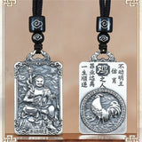 Eight Patronus Buddha Tathagata Avalokitesvara Amitabha Necklace Male Jewelry Zodiac Pendant Necklace For Women Men Amulet