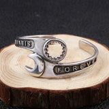 Wrench Bracelet Men's Domineering Repair Tool Wrench Cuff Open Bracelet Motorcycle Biker Punk Rock Party Jewelry Gift