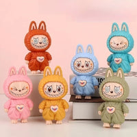 Rab face-changing doll animation keychain, student bag pendant, tabletop ornaments, children's toys, gifts