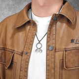 Ancient Troll Cross Amulets Men Necklaces Stainless Steel Pendant Chain Women Punk Fashion Jewelry Accessories Gifts Wholesale