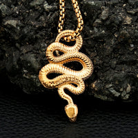 Fashion Vintage Creative Snake Pendant for Men Women Gothic Stainless Steel Animal Simple Necklaces Jewelry Gifts Dropshipping