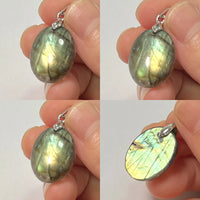 Pendant Natural Stone Irregular Shape Blue Purple Labradorite Pendant for Women Men Jewelry 1Pcs