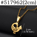 Anniyo African Ancient Symbols Gye African Ancient Pendant Necklaces for Women Men Stainless Steel Jewelry #517962