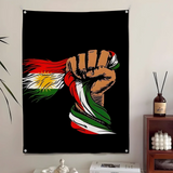 Kurdistan FLAG Pattern Clear HD Flag Home&Garden Outdoor Microfiber Printed Decoration Background Art Banner
