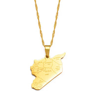 Anniyo Syria Lebanon Pendant Necklaces for Women Girls Jewelry
