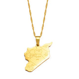 Anniyo Syria Lebanon Pendant Necklaces for Women Girls Jewelry