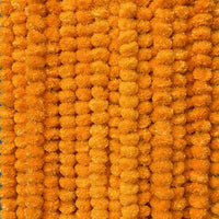 5-50pcs Marigold Flower Garland For Decoration Artificial Flowers 5 feet Diwali Pooja Mexican Party Fiesta Day of The Dead