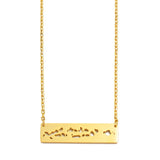 Anniyo Maldives Map Pendant Necklaces for Women Girls Maldivian Stainless Steel Jewelry #319901