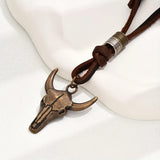 New Punk Boxing Gloves Leather Necklace with Adjustable Length Fashionable Pendant Men's Necklace Festival Accessories