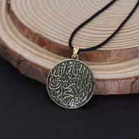 2024 new fashion alloy circular pendant necklace temperament with clavicle chain men's and women's accessories accessories
