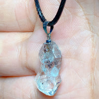 Natural Crystal Herkimer Diamond Pendant Hang Stone Gemstones Mineral Energy Reiki Home Decorations Gift Ore Crystals
