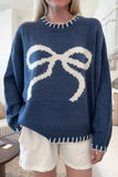 Warm Knitted Sweater Mujer for Women, Perfect for Christmas