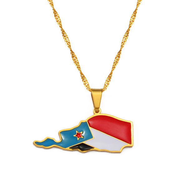 Anniyo South Yemen Pendant Necklaces Jewelry #208021