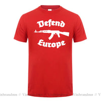 Defend Europe T Shirt Immigrant Islam Custom Design Print Tee Shirt for Men Women Cotton New Cool Tee