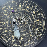 Silver Color 12 Faceted Natural Stone Crystal Pendant Pendulum for Divination 100% Clear Quartz Amethysts Pendulums Pendulo X334
