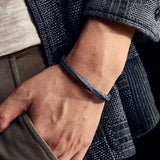 YIZIZAI Retro Mobius Bangle Bracelet Unisex Luxury Black Romantic Couple Jewelry Unique Personality Gift for Men & Women
