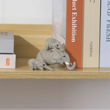 3 pieces/set Creative Elephant Pull Small Elephant Handmade Decoration Resin Home Decoration Cute Lucky Elephant Ornament