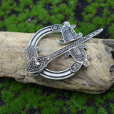 Medieval Clasp Pin Brooch Vintage Viking Celtic Scarf Shawl Penannular Brooch Cloak Pins Jewelry