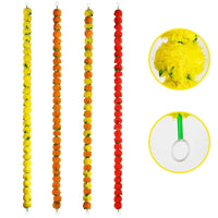 140-160cm Marigold Garland Flower Artificial Festival Wreath Ornament Fake Plant Indian Style Home Party Decor