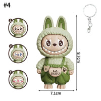 Face Changing Keychain Fun Backbag Ornament Hanging Decoration Kawai Surprise Gifts Creative Cartoon Anime Car Keyring Decor