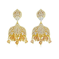 Gypsy Jewelry Retro Ethnic Indian Jhumka Crystal Small Bells Beads Drop Tassel Earrings Women Bohemian Statement Jhumki Tribal