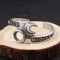 Wrench Bracelet Men's Domineering Repair Tool Wrench Cuff Open Bracelet Motorcycle Biker Punk Rock Party Jewelry Gift