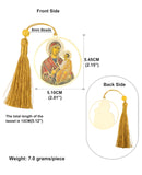 Christian Holy Family Bookmarks Hollow Copper Jesus Christ The Teacher Tassel Bookmark Accessories for Reader Birthday Gift