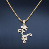 2024 new fashion all-match mysterious symbol necklace men's pendant pendant hip stainless steel men's sweater chain jewelry