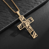Fashionable Flying Eagle Animal Pendant Necklace Men's Personalized Motorcycle Rock Cycling Hip-Hop Trendy Jewelry