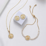 Sally's Paradise Mexican style Saint Jude Virgin Mary jewelry set suitable for daily wear Christmas gift for women ﻿