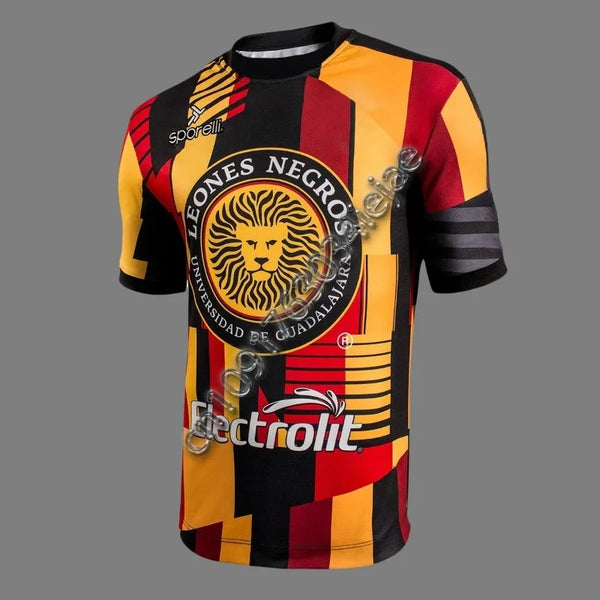 MOTO-Autumn/Winter New Men's Fashion 3D Printed Leones Negros 2024-25 Pre Match Shirt Sports T-shirt Loose Sports Short Sleeve