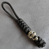 Vintage Hand-knitted Lanyard Keychain Biker helmet Pendant Paracord Rope weave Accessories Bag Hanging Handmade Car Keyring